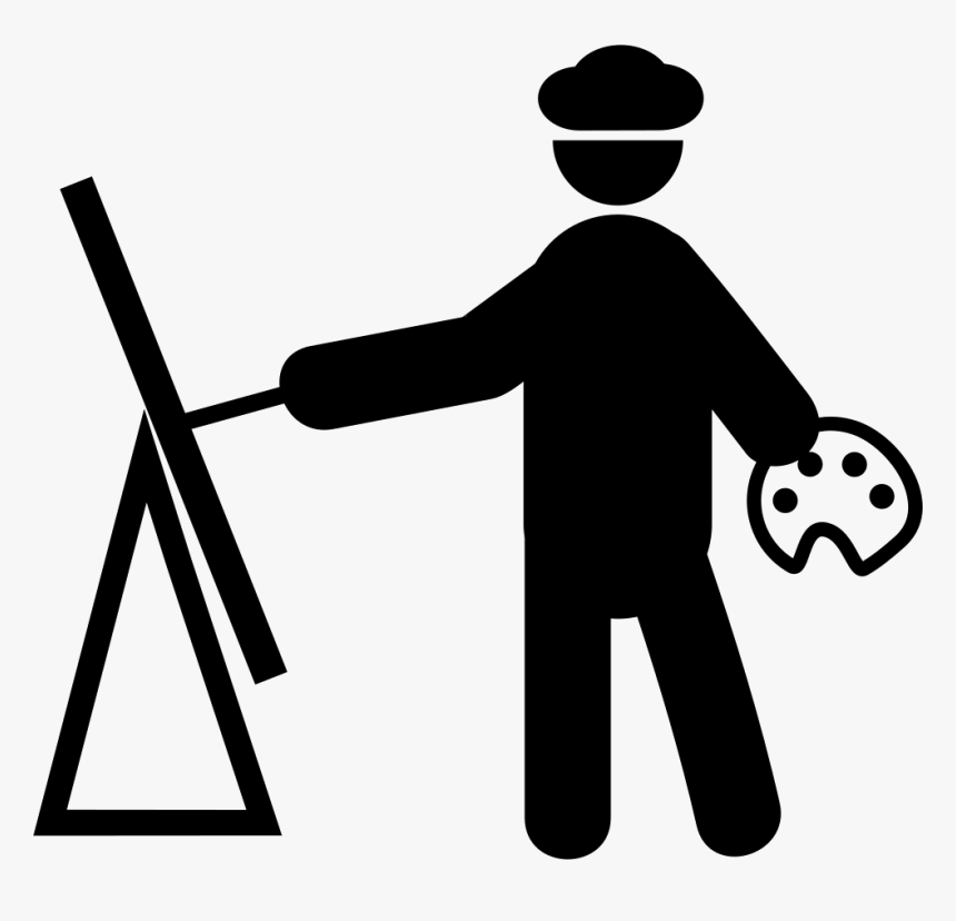 Painter Painting - Painting Png Icon, Transparent Png, Free Download