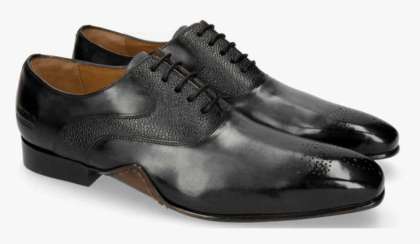 Oxford Shoes Ethan 11 Black Rio Scotch Grain - Shoe, HD Png Download, Free Download