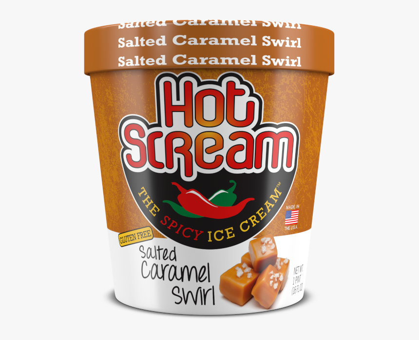 Salted Caramel Swirl Ice Cream - Ice Cream, HD Png Download, Free Download