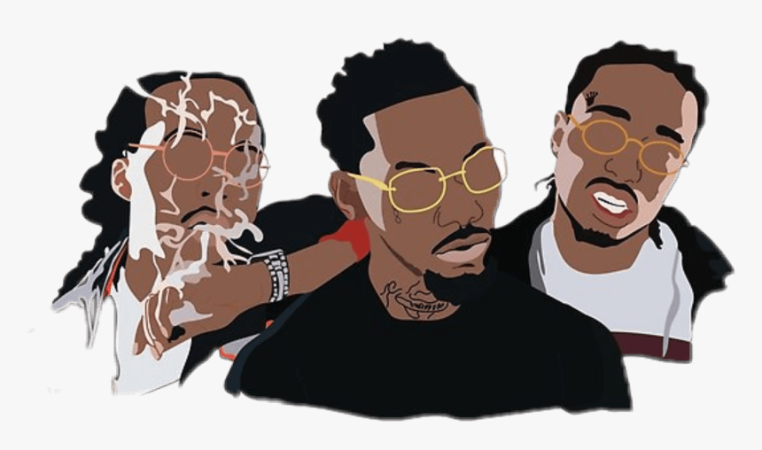 Clip Art Migos Drawing - Migos Cartoon Png, Transparent Png, Free Download