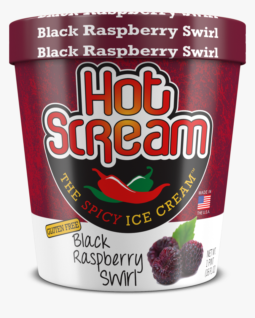 Black Raspberry Swirl Ice Cream - Spicy Ice Cream, HD Png Download, Free Download