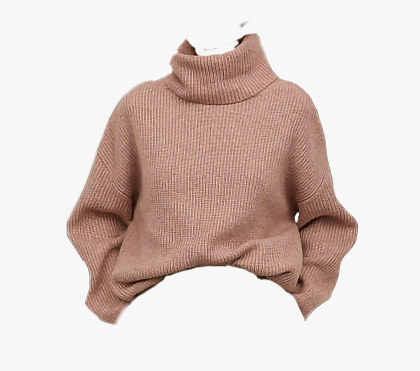 #sweater #pink #soft #clothes #clothing #clothespng - Oversize Turtleneck Sweater H&m, Transparent Png, Free Download