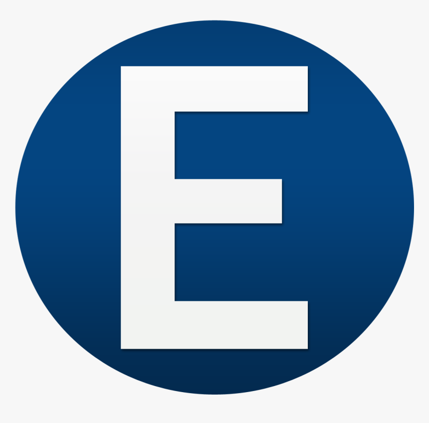Blue White Letter E Logo Design Png - E Logo Design Png, Transparent Png, Free Download
