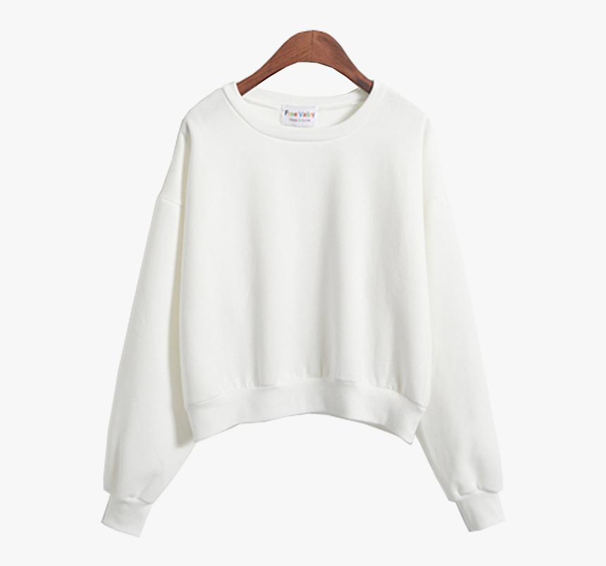 Sweater - Transparent Plain White Sweater, HD Png Download, Free Download