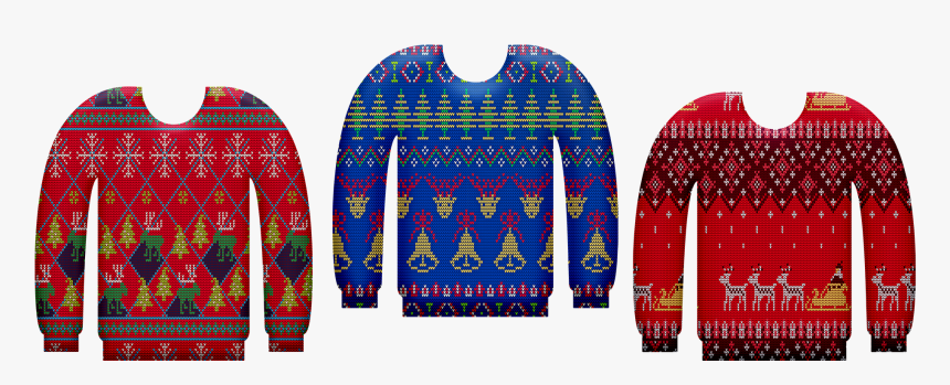 Ugly Christmas Sweater, Christmas Sweater, Knitwear - Ugly Christmas Sweater Clipart Transparent Background, HD Png Download, Free Download