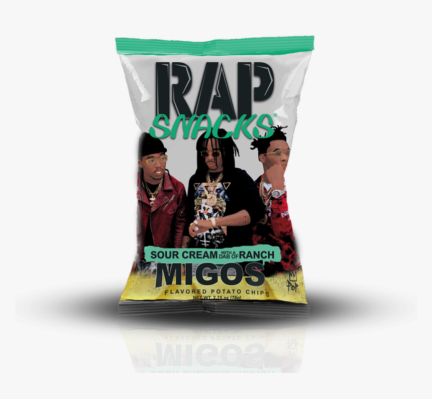 Rap Snacks Migos Sour Cream With A Dab Of Ranch - Rap Snacks Migos, HD Png Download, Free Download