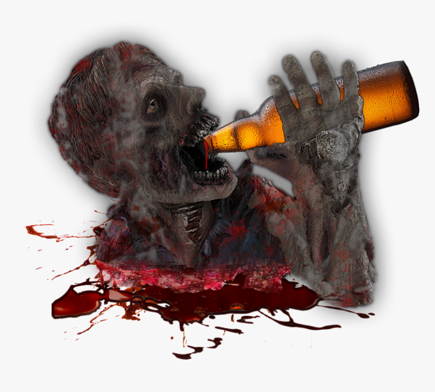 Zombie Drinking Beer, HD Png Download, Free Download