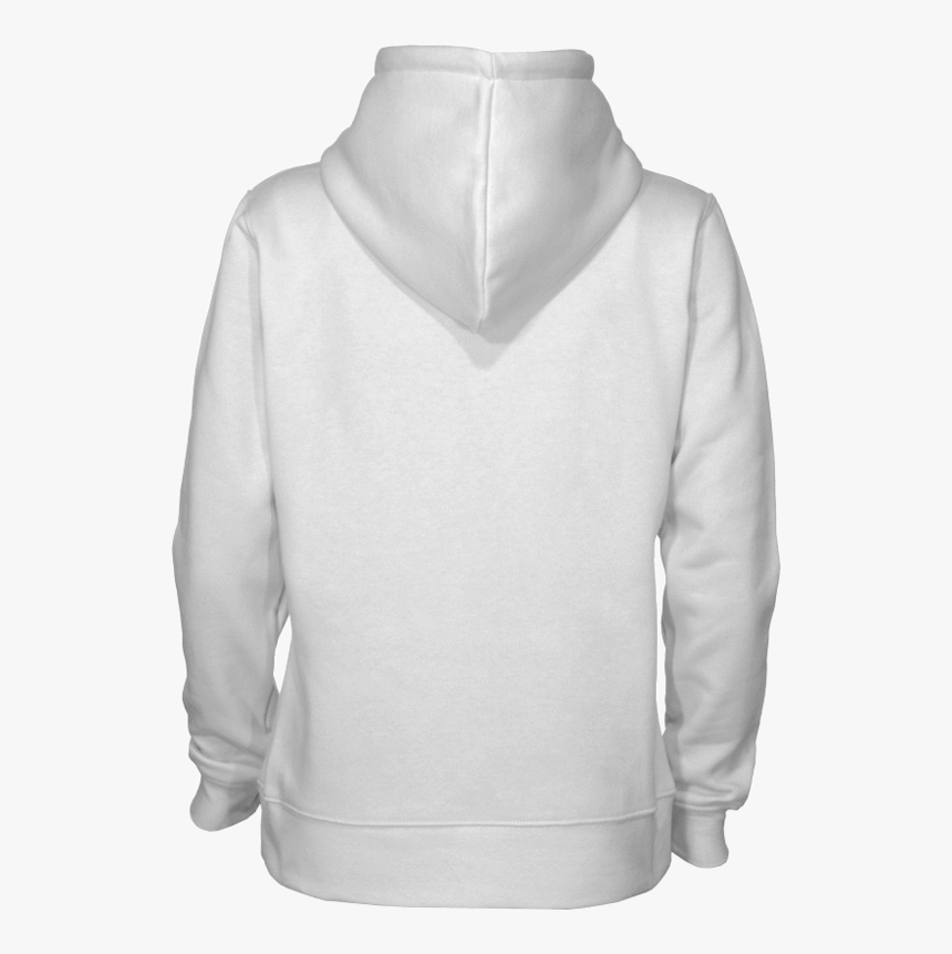 Sweater - White Pullover Hoodie Back, HD Png Download - kindpng
