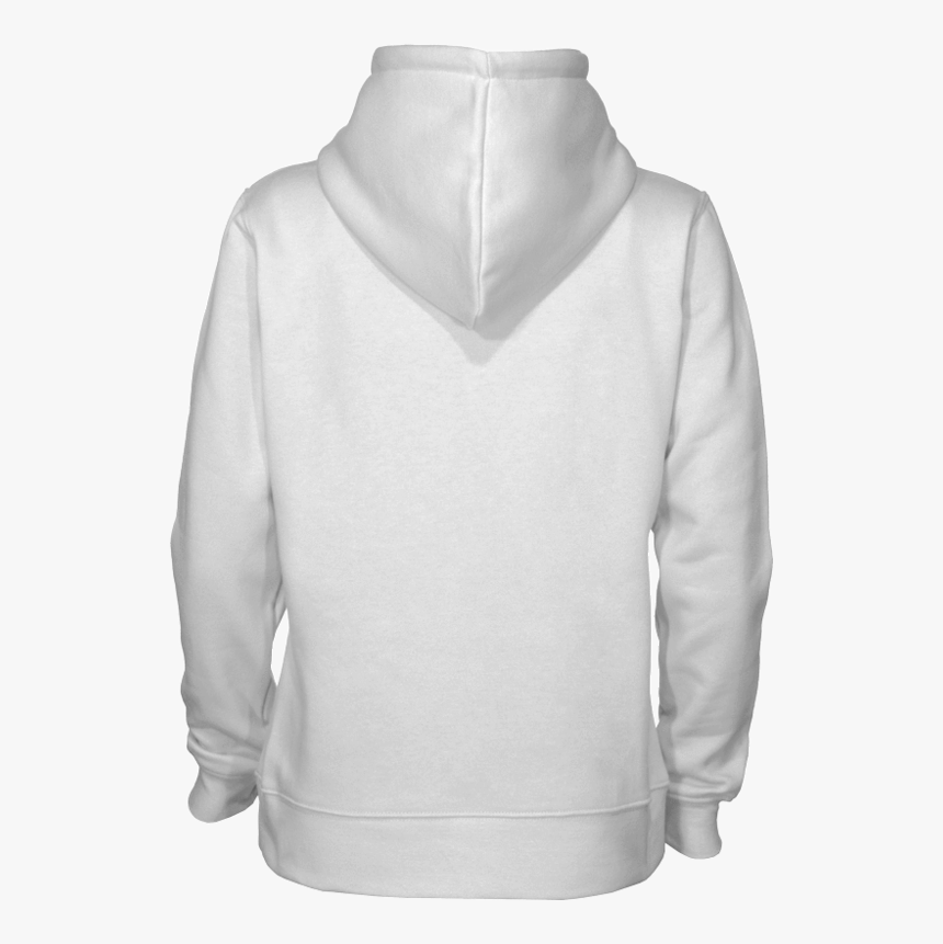 Sweater - White Pullover Hoodie Back, HD Png Download, Free Download