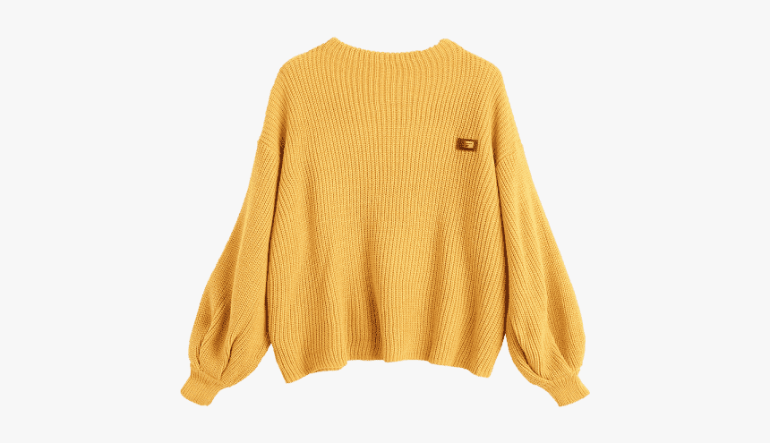 Yellow Knitted Sweater, HD Png Download, Free Download