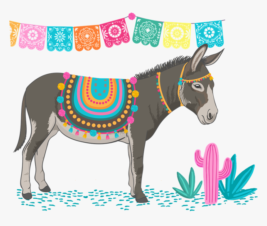 Donkey, Mexican, Animal, Cactus - Mule Png, Transparent Png, Free Download