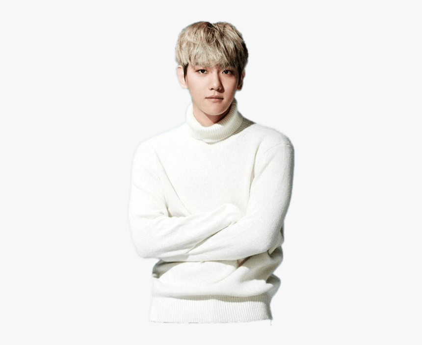 Exo Baekhyun White Sweater - Milan Behro, HD Png Download, Free Download