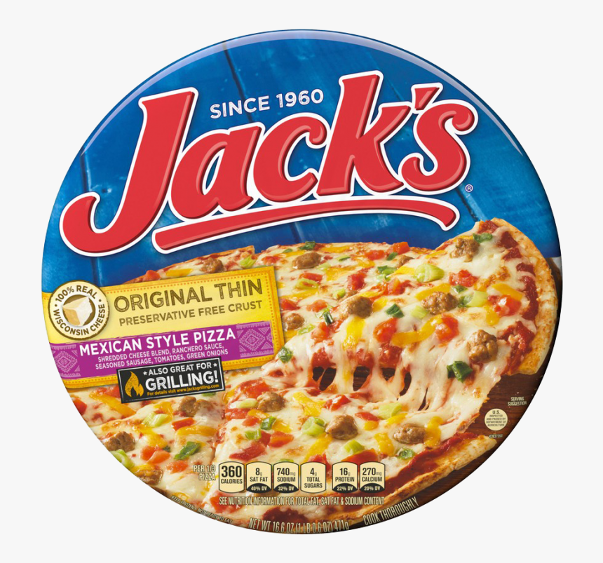 Jack"s Original Thin Crust Mexican Style Frozen Pizza - Jack's Mexican Style Pizza, HD Png Download, Free Download