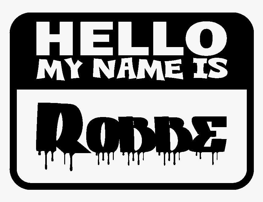 Sticker Personnalisable Hello My Name Is Stickers, HD Png Download, Free Download