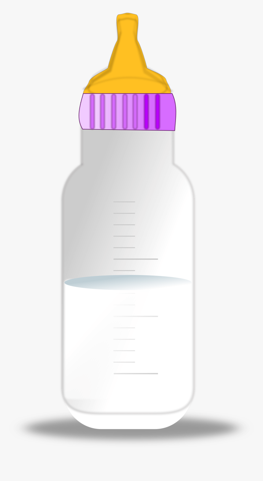 Baby Milk Bottle - Kids Milk Bottle Png, Transparent Png, Free Download