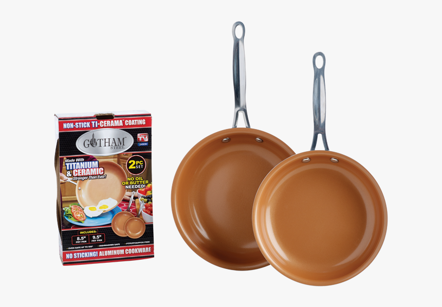 2pk Gotham Steel Fry Pan, - Gotham Steel Frying Pan, HD Png Download, Free Download