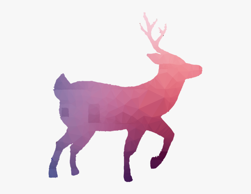 Animal Shadows Clipart Deer Silhouette Stock Photography - Silueta Reno, HD Png Download, Free Download