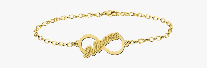 Golden Bracelet Infinity With Name - Gold Zodiac Bracelet, HD Png Download, Free Download
