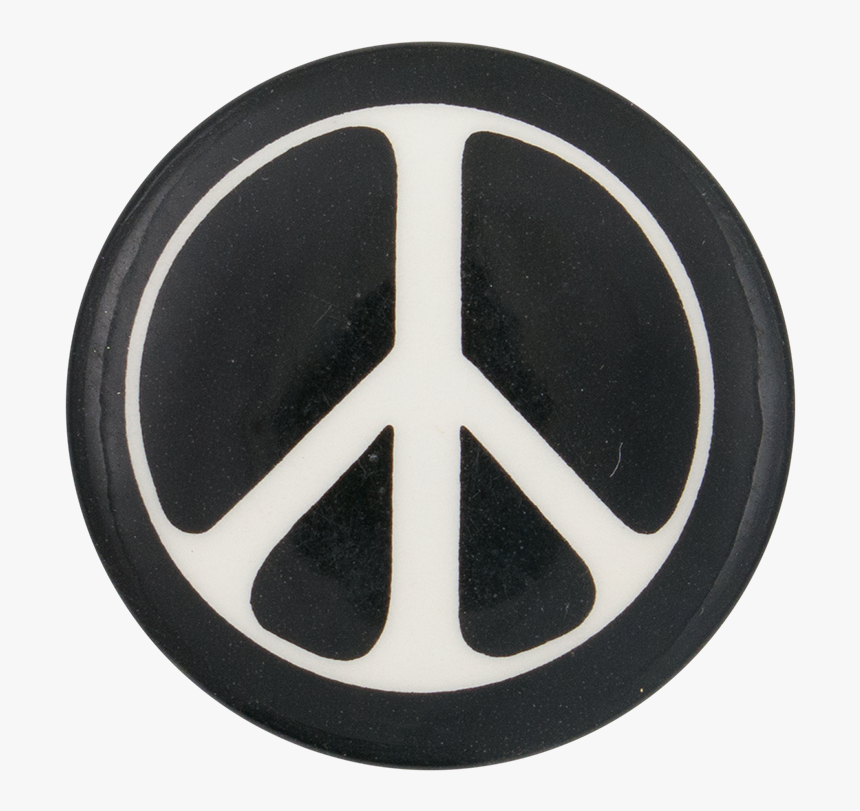 Peace Sign Black And White Cause Button Museum - Peace Sign Red And White, HD Png Download, Free Download