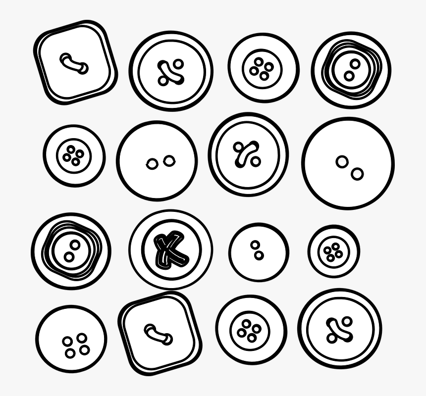 Sixteen Clip Art At - Buttons Clip Art, HD Png Download, Free Download