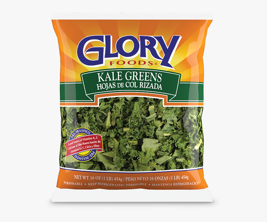 Fresh Kale - Glory Foods Kale Greens 32 Oz, HD Png Download, Free Download