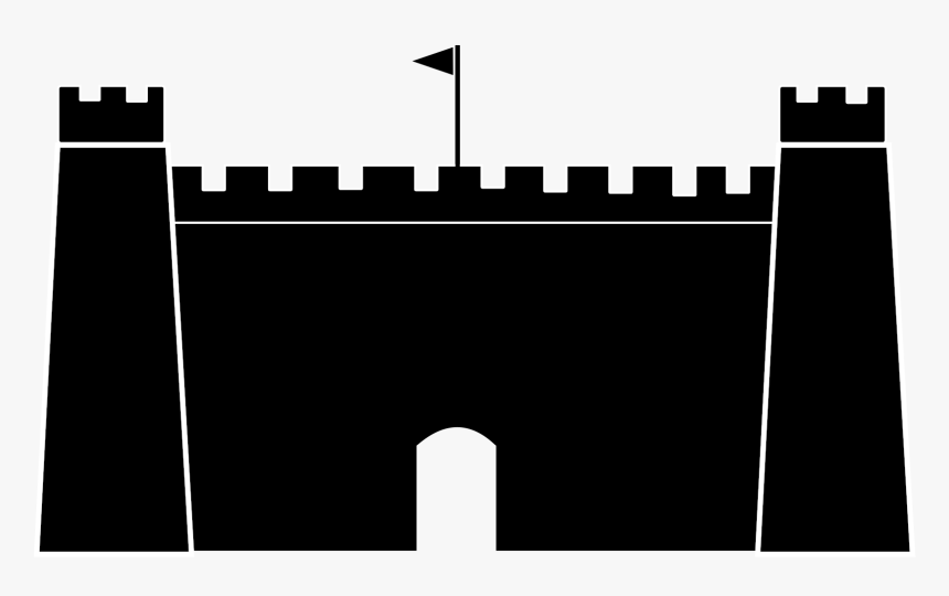 Silhouette Castle Clip Art - Castle Inkscape, HD Png Download, Free Download