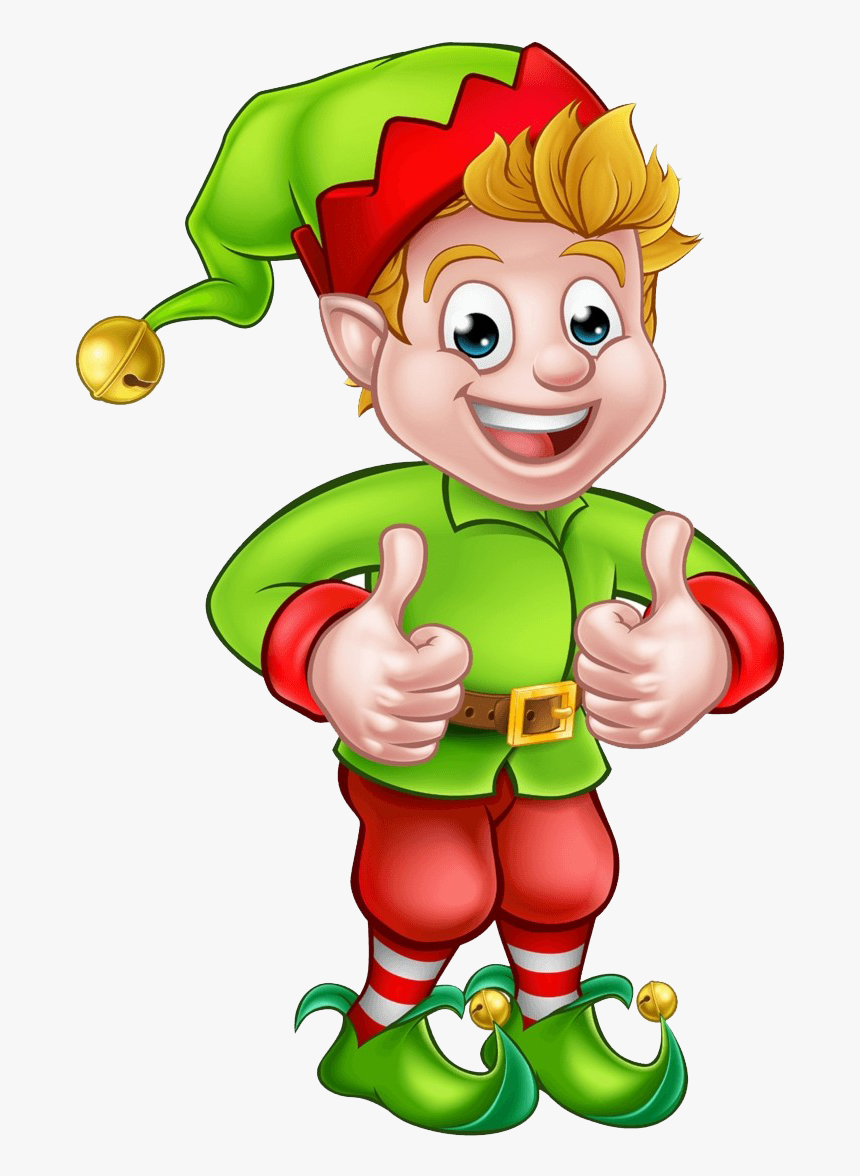 Christmas Elf Png Transparent Background - Cartoon Christmas Elf, Png Download, Free Download