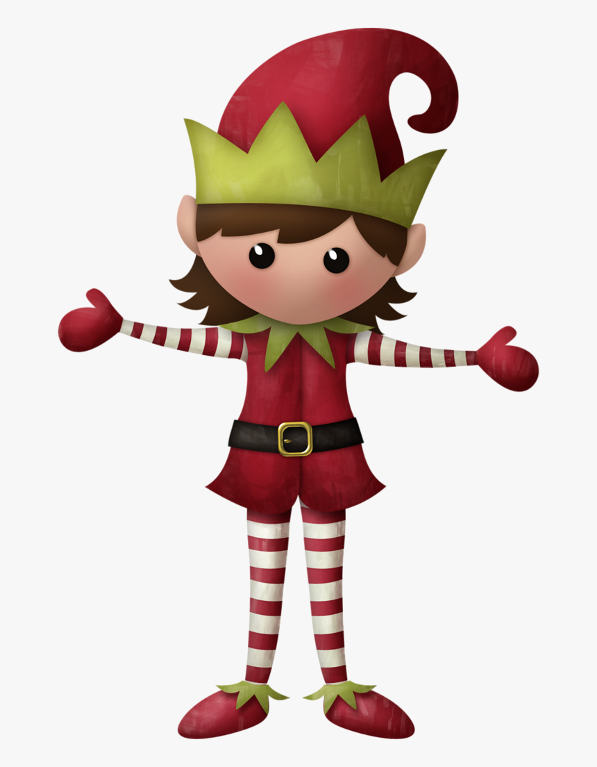 Female Clipart Christmas Elf, HD Png Download, Free Download