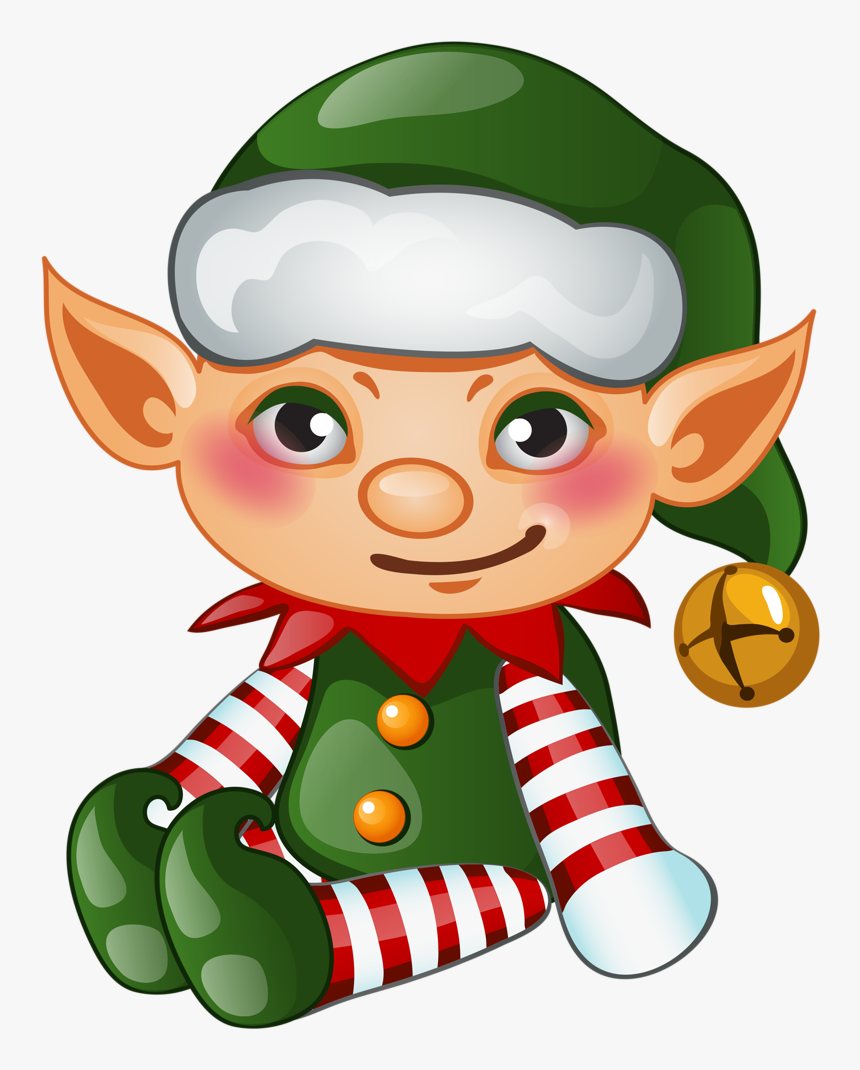 Christmas Elf Clip Art - Transparent Background Christmas Gingerbread Clipart, HD Png Download, Free Download