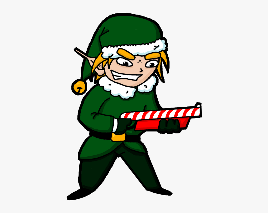 Elf Transparent Evil - Christmas Elf With Gun, HD Png Download, Free Download