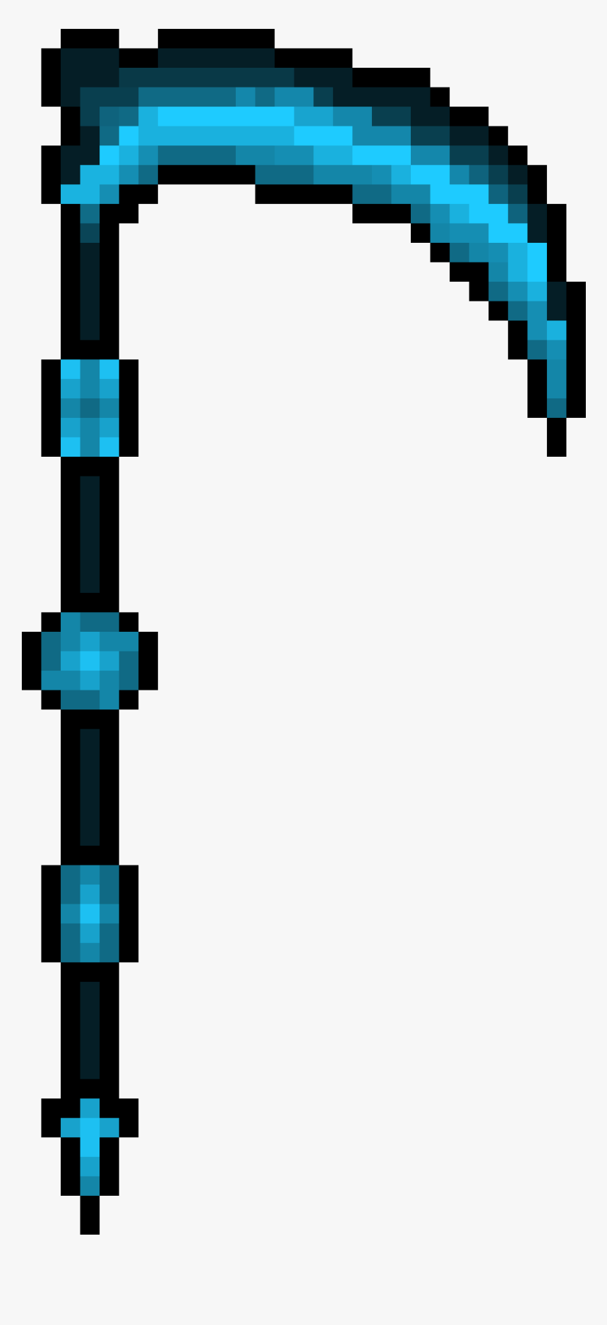 Cool Pixel Art Scythe , Png Download - Underfell Sans Pixel Head, Transparent Png, Free Download