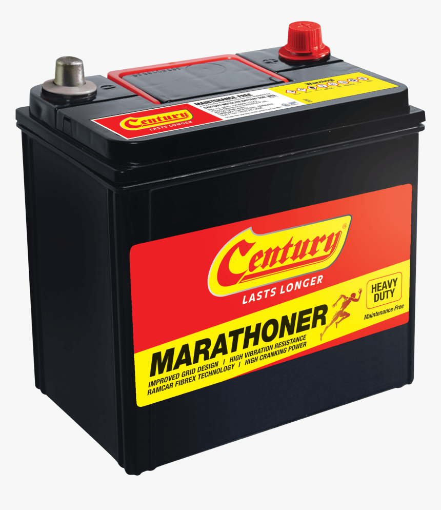 Century Marathoner Battery - Bateri Kereta, HD Png Download, Free Download