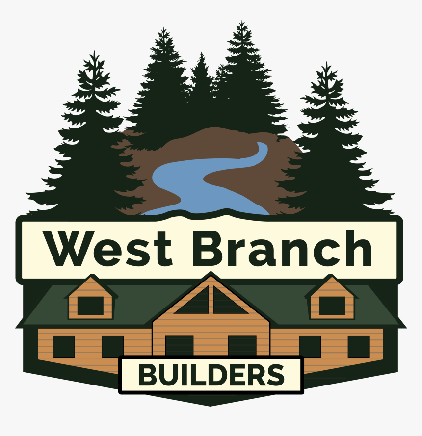 West Branch Builders - Pine Tree Silhouette, HD Png Download, Free Download