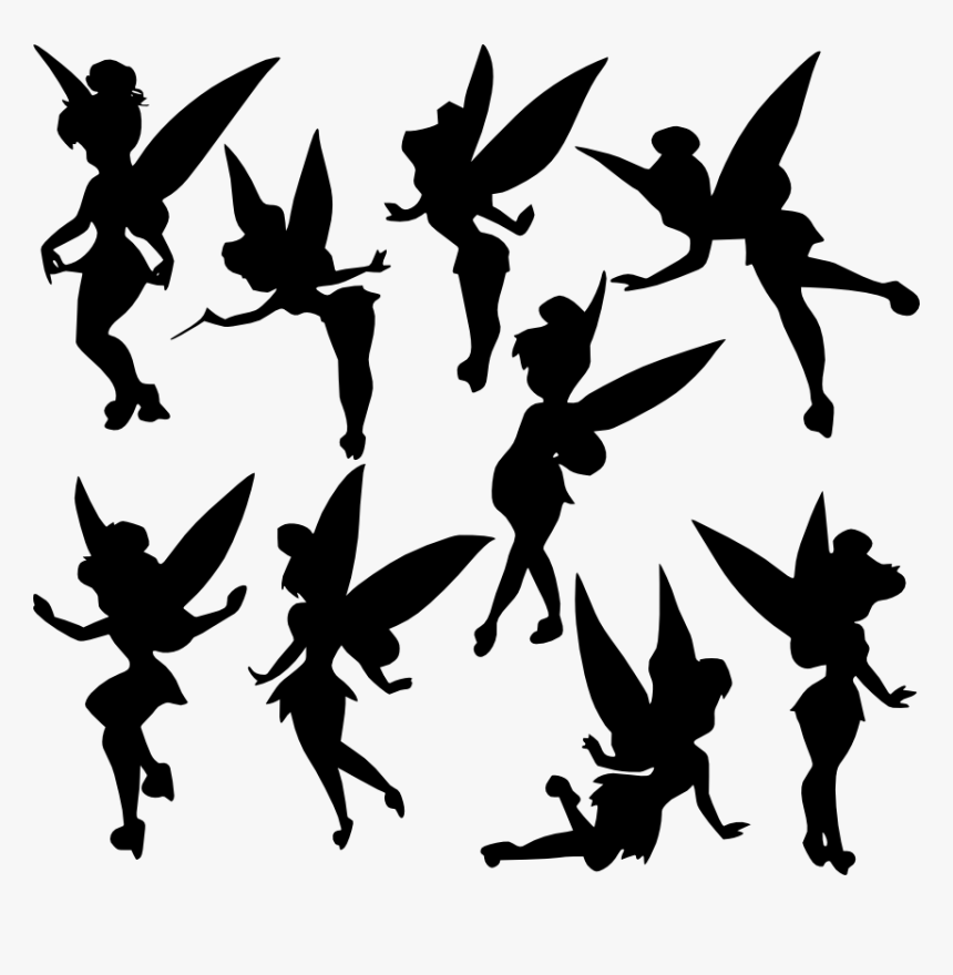 Peter Pan Tinker Bell Png - Silhouette Tinkerbell Clipart, Transparent Png, Free Download
