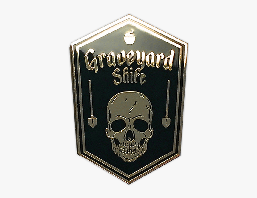 Graveyard Shift Enamel Pin By Seventh - Emblem, HD Png Download, Free Download