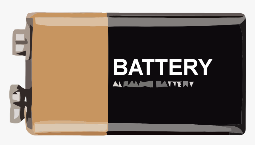 File - 9volt-battery - Svg - 9 Volt Battery Vector, HD Png Download, Free Download