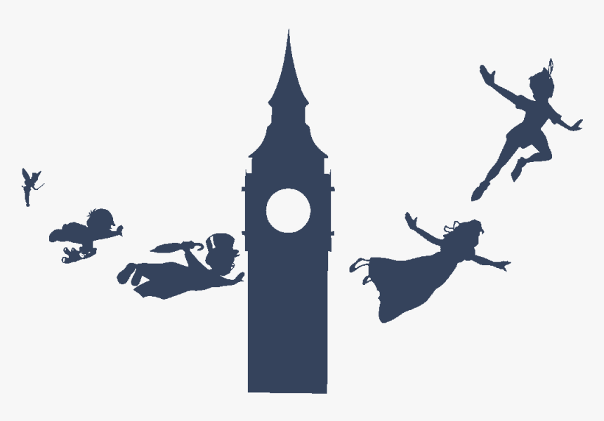 Peter Pan Silhouette Png - Silhouette Peter Pan Clipart, Transparent Png, Free Download