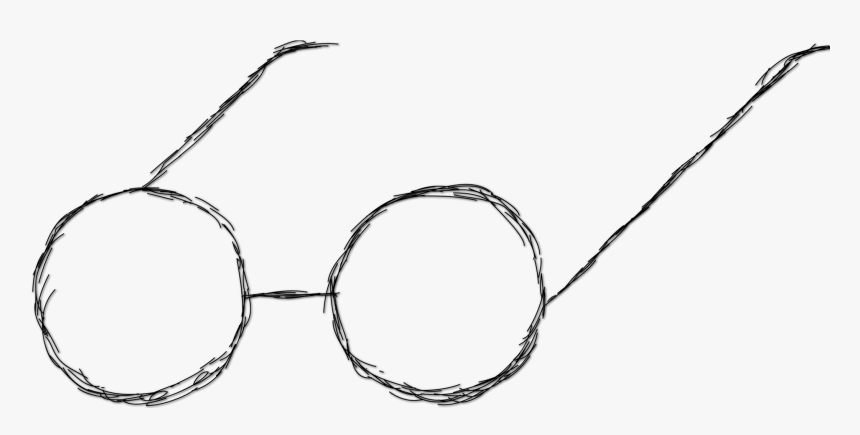 Glasses Drawing Harry Potter - Drawing Of Harry Potter Glasses, HD Png Download, Free Download