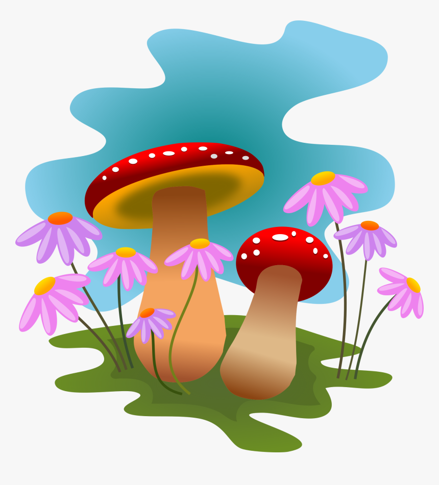 Pl Clipart Afternoon Sun - Clipart Mushrooms Png, Transparent Png, Free Download