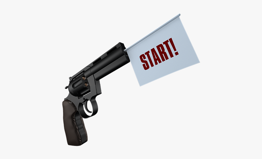 Start, Gun, Shot, Sport, Pistol, Weapon, Bang, Handgun - Start Gun, HD Png Download, Free Download