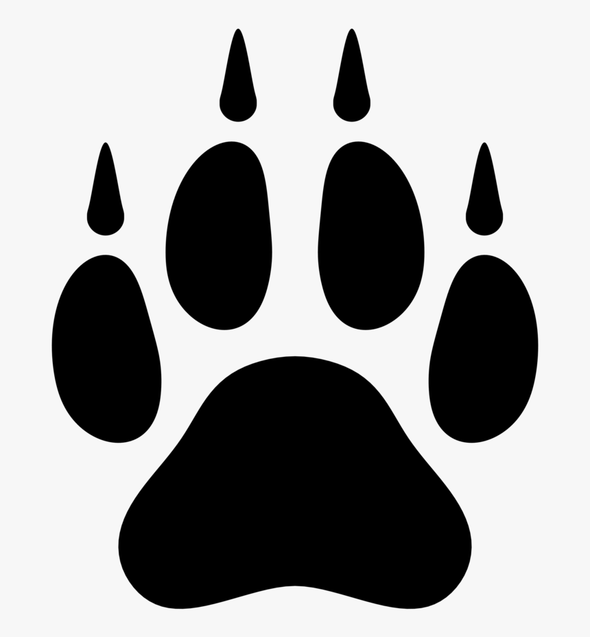 Monster Clipart Footprint - Wolf Paw Print Png, Transparent Png, Free Download