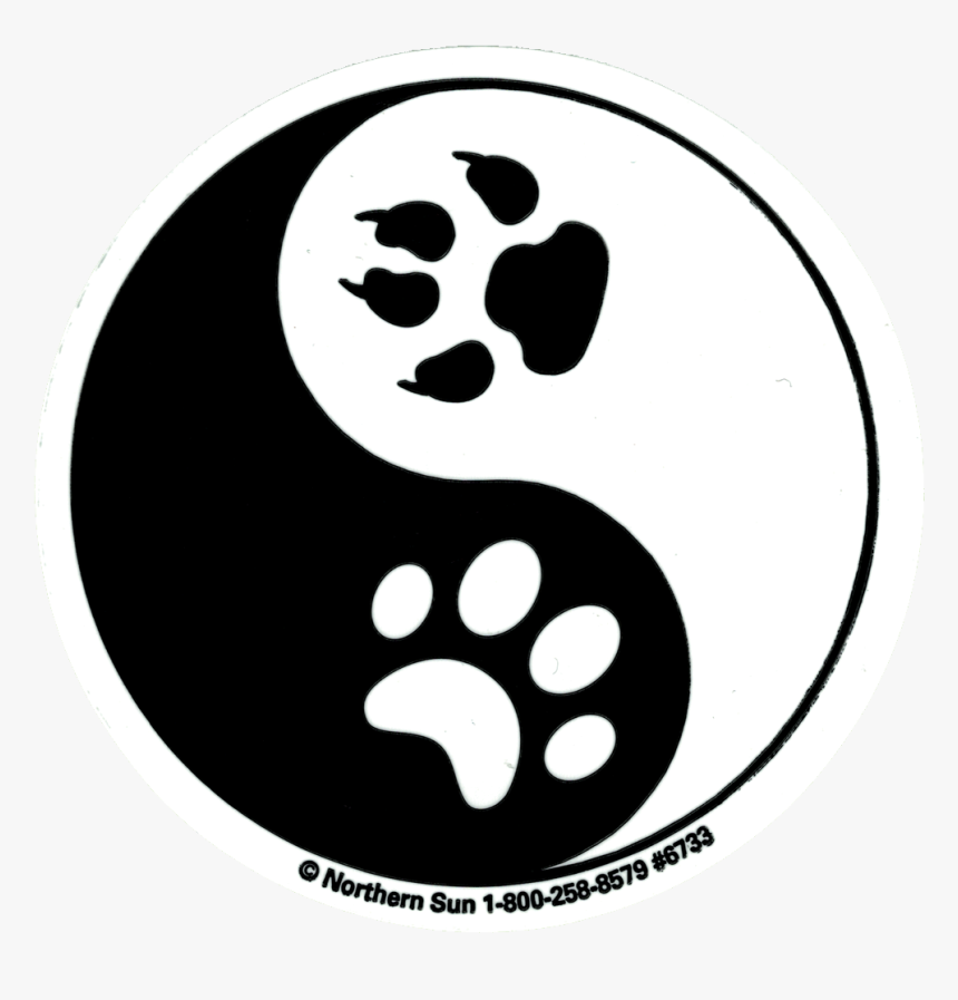 Yin Yang Paw Prints, HD Png Download, Free Download