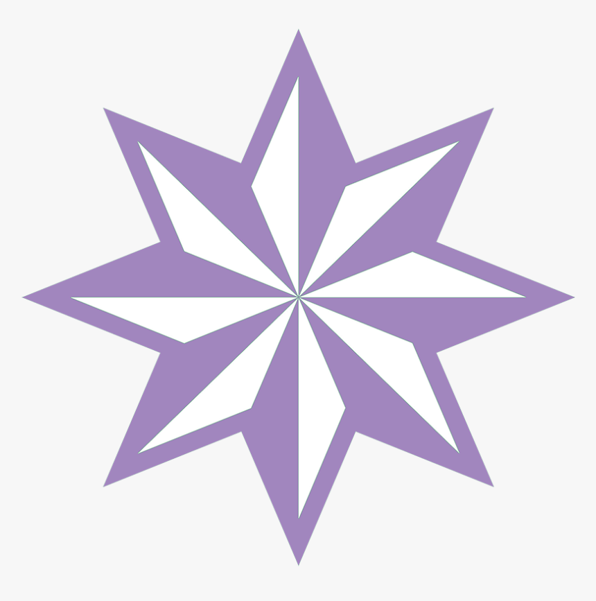 Transparent Purple Star Png - 8 Pointed Star Png, Png Download, Free Download