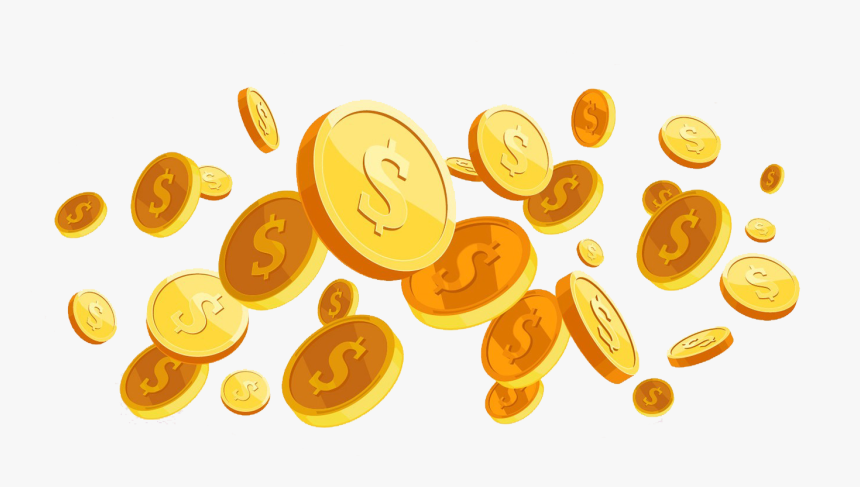 Golden Coins Png Transparent Image - Coins Png, Png Download, Free Download