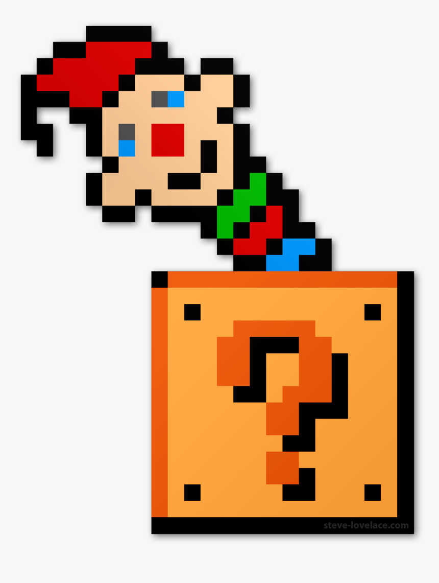 8 Bit Jack In The Box “ - Mario Pixel Question Mark, HD Png Download, Free Download