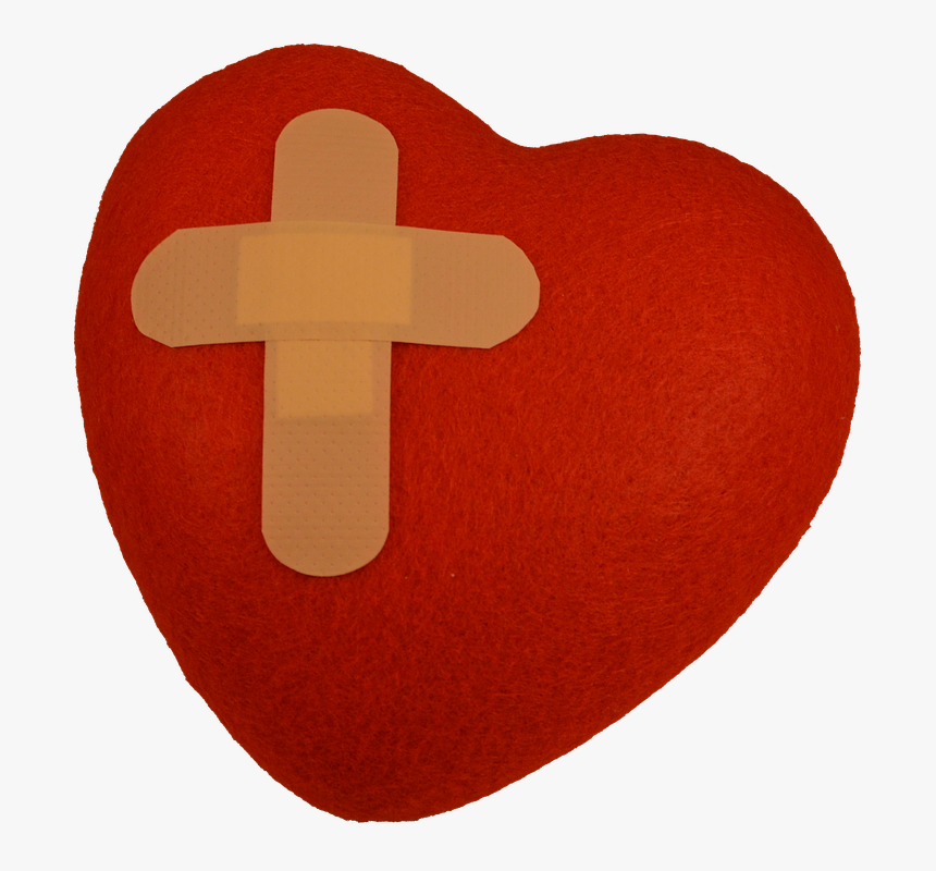 Heart, Patch, Heartache, Grief, Evil, Bandage, Protect - Corazon Con Parche, HD Png Download, Free Download