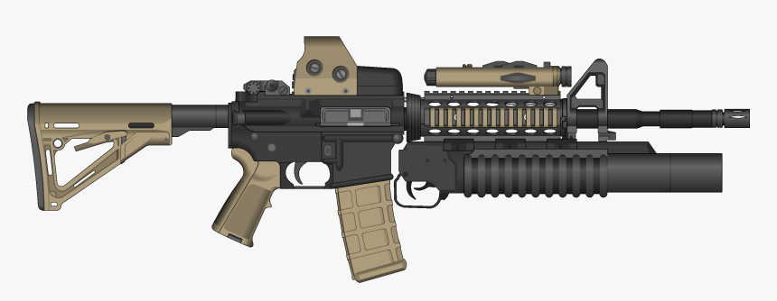 Fde Od Green Ar15 , Png Download - Png Rifle, Transparent Png, Free Download