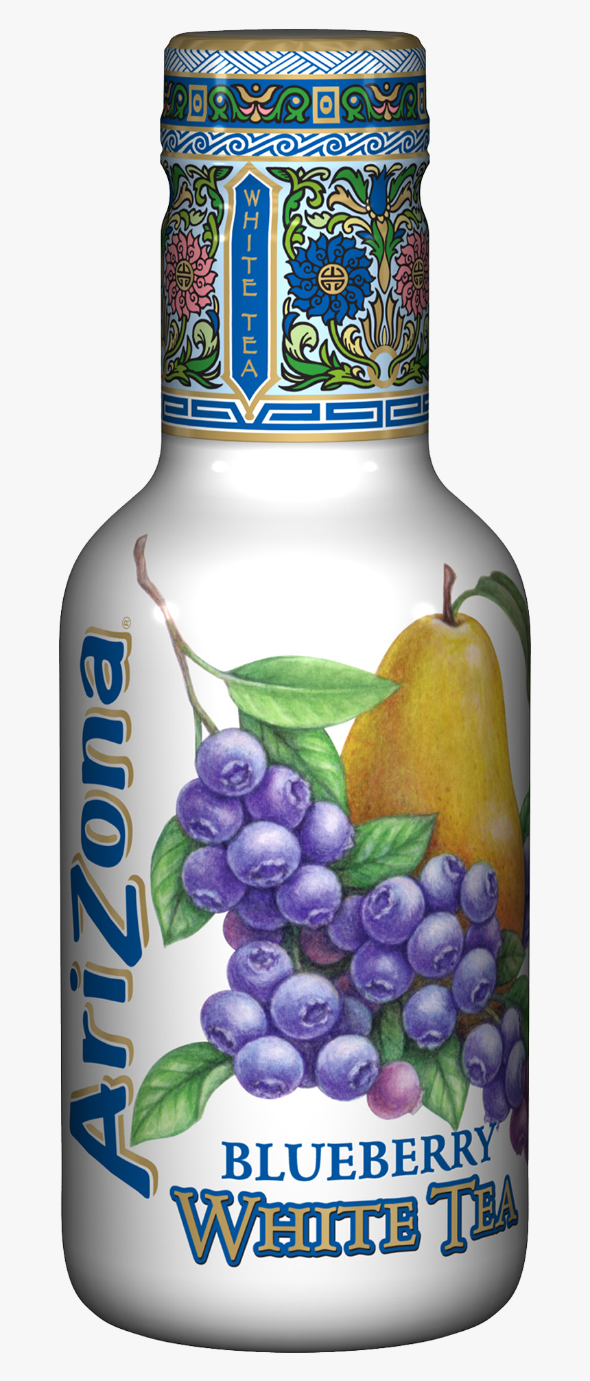 Arizona Iced Tea Blueberry 500ml - Arizona Blueberry White Tea, HD Png Download, Free Download