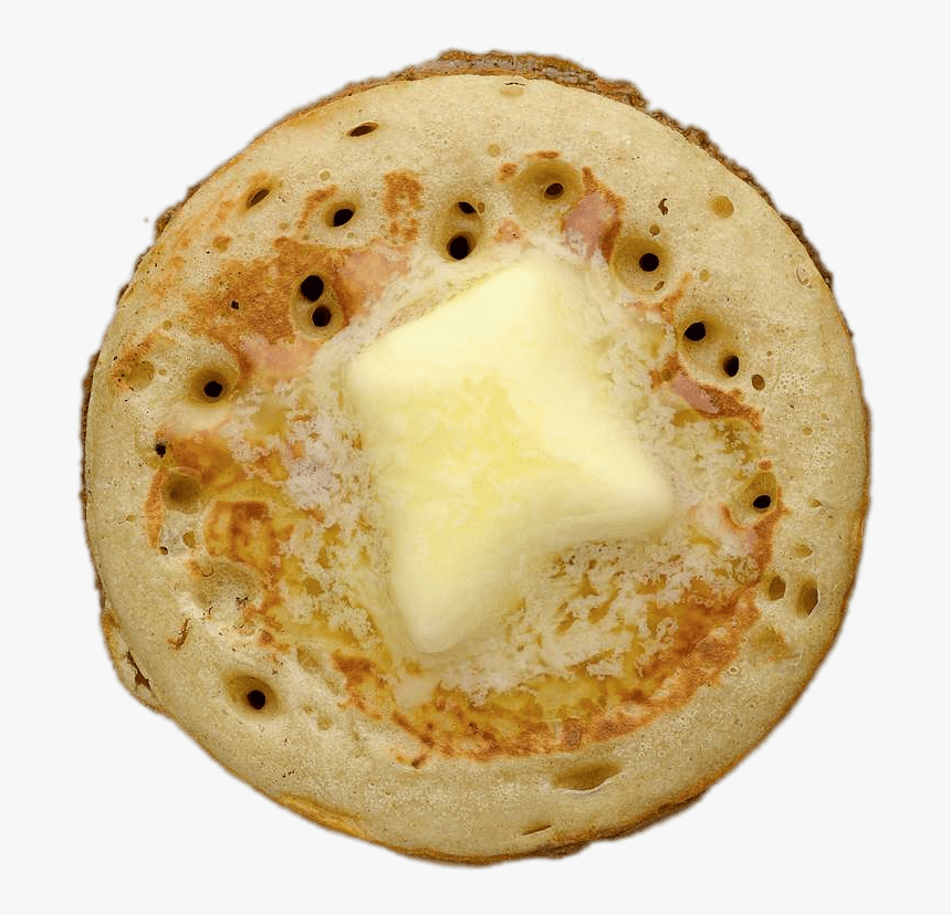 Crumpet With Butter - Crumpets Transparent, HD Png Download, Free Download