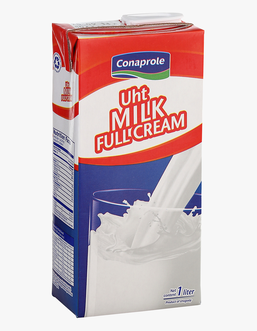 Conaprole Whole Milk Carton 1l , Png Download - Conaprole Full Cream Milk, Transparent Png, Free Download